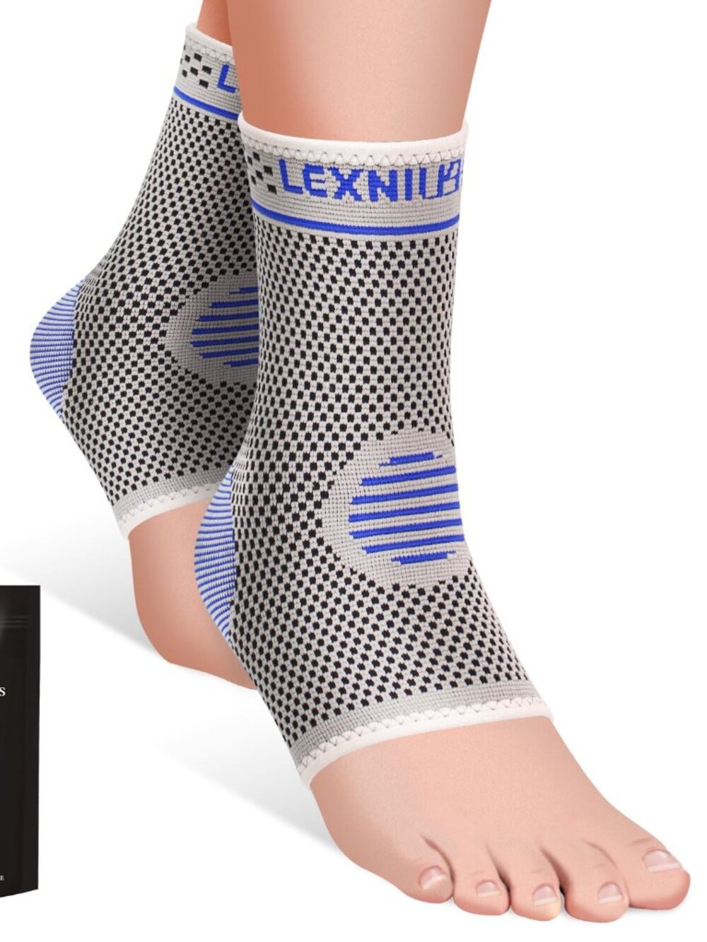 1 Pack Ankle Compression Socks for Men & Women, Ankle Wrap Support for Achilles